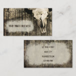 Western Bull Skull Vintage Sepia Rustic Business Card