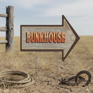 Western Bunkhouse Directional ID1318 Sign