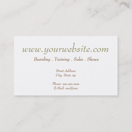 Western Business Card | Zazzle