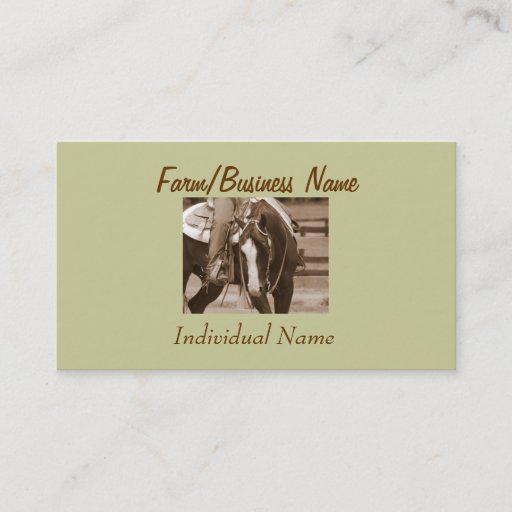 Customizable Western Business Card