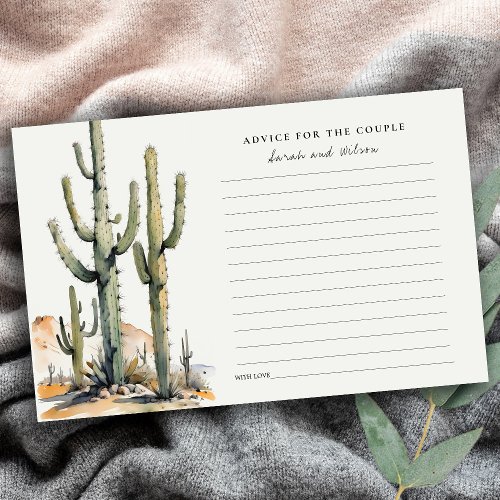 Western Cactus Desert Landscape Advice for Couple