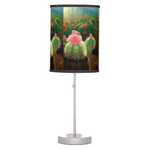 Western Cactus Flower Lamp