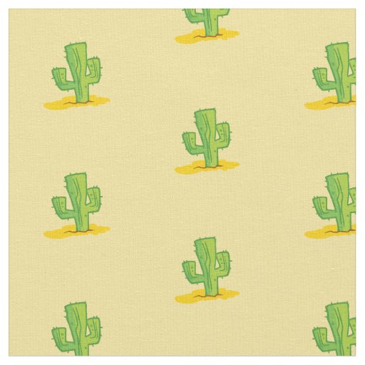 Western Cactus For Mutton Bustin Kids Fabric