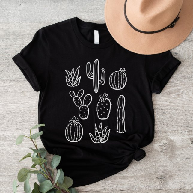Western Cactus Plants Desert Boho Botanical Garden T-Shirt (Creator Uploaded)