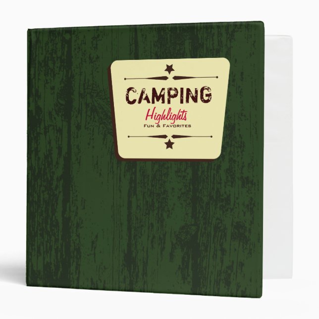 Western Camping Memories Binder (Front/Inside)