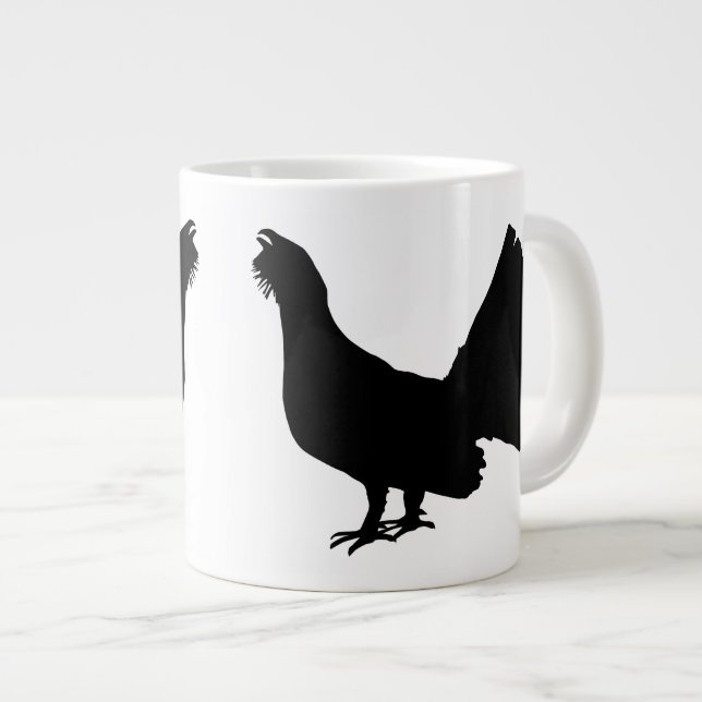 Western capercaillie giant coffee mug (Front Right)