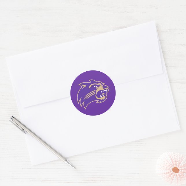 Western Carolina Catamounts Classic Round Sticker (Envelope)