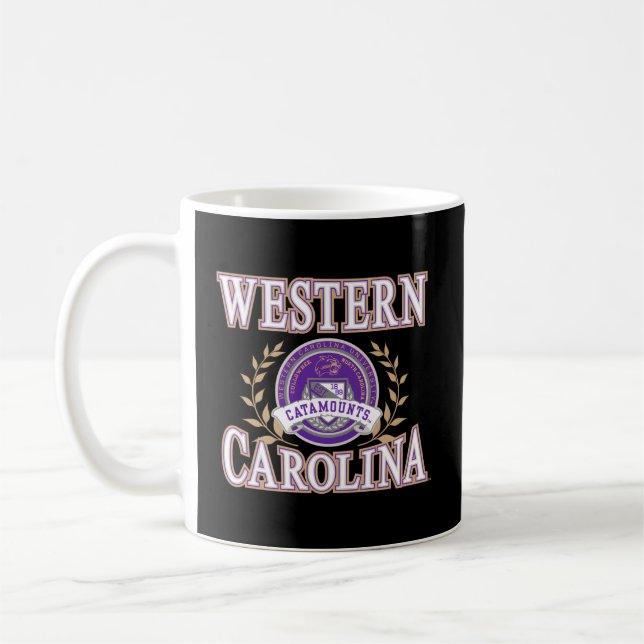 Western Carolina Catamounts Laurels Coffee Mug (Left)
