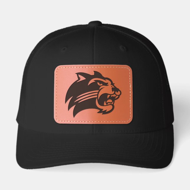 Western Carolina Catamounts Leather Patch Hat (Front)