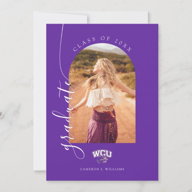 Western Carolina Graduation Announcement (Front)