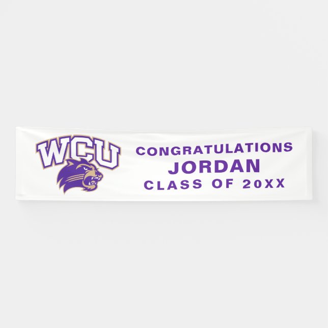 Western Carolina Graduation Banner (Horizontal)