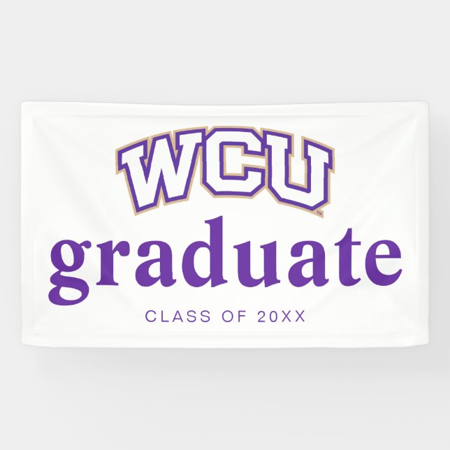 Western Carolina Graduation Banner (Horizontal)