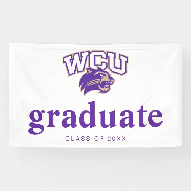 Western Carolina Graduation Banner (Horizontal)