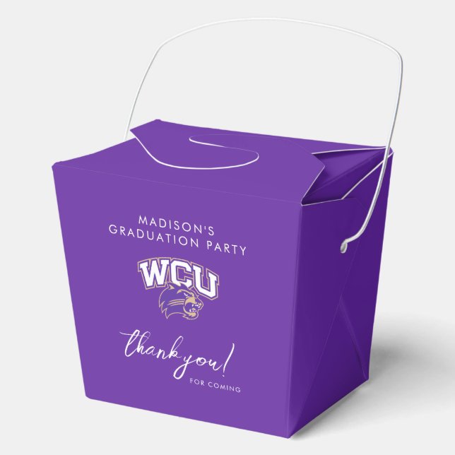 Western Carolina Graduation Favor Boxes (Front)