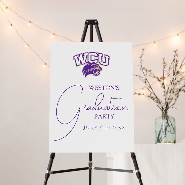Western Carolina Graduation Foam Board (In Situ (Stand))