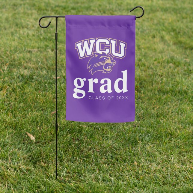 Western Carolina Graduation Garden Flag (In SItu)
