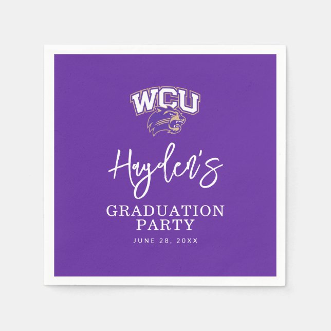 Western Carolina Graduation Napkins (Front)