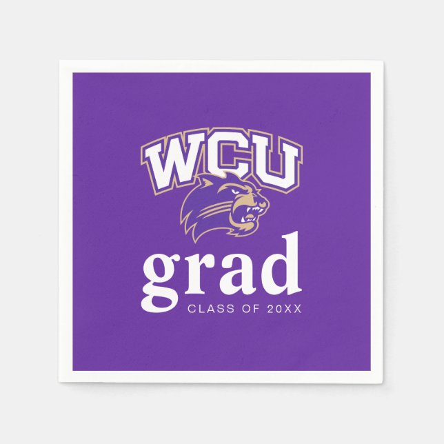 Western Carolina Graduation Napkins (Front)
