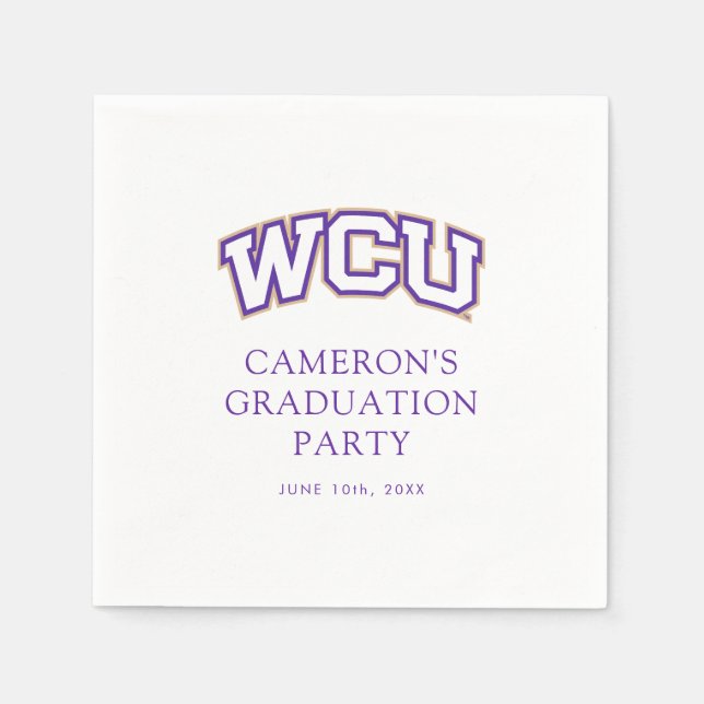 Western Carolina Graduation Napkins (Front)