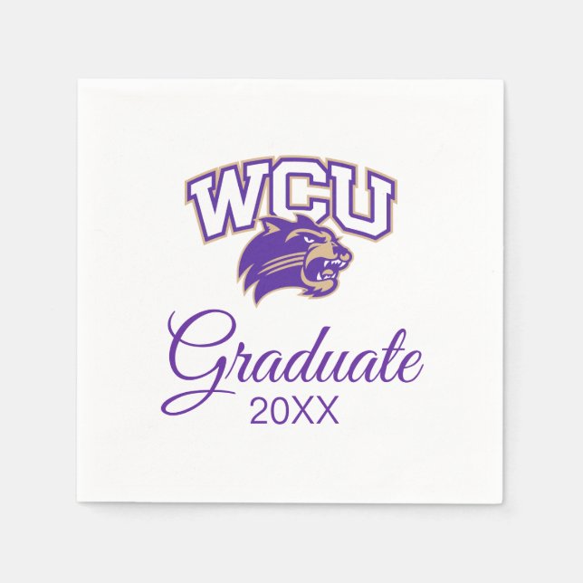 Western Carolina Graduation Napkins (Front)
