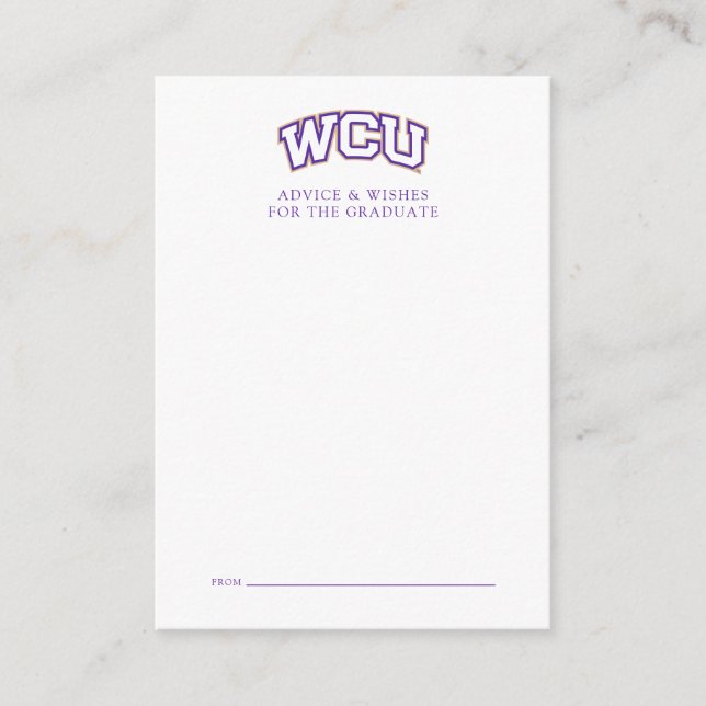 Western Carolina Graduation Note Card (Front)