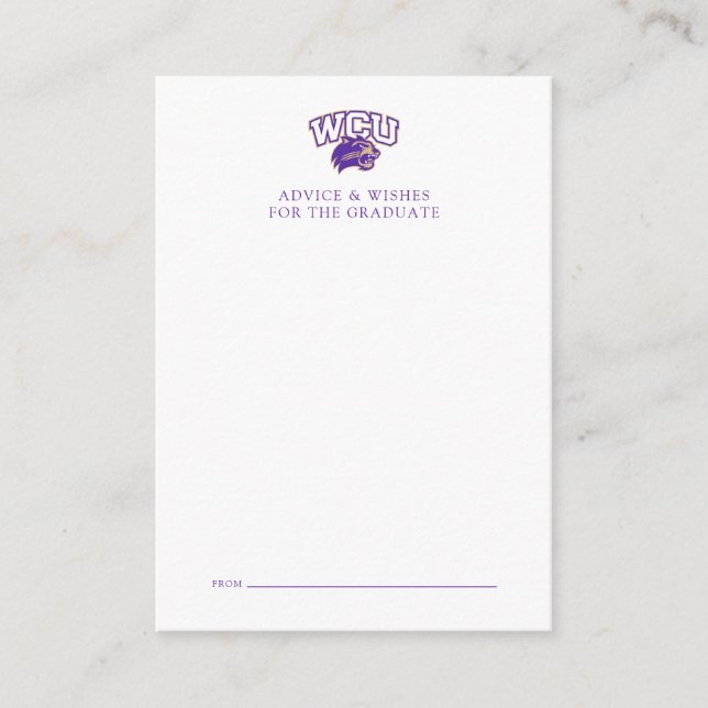 Western Carolina Graduation Note Card (Front)
