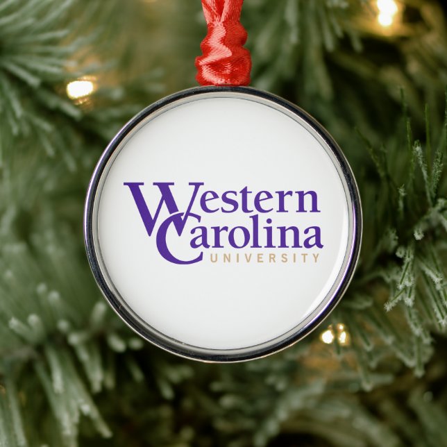 Western Carolina University Metal Ornament (Tree)