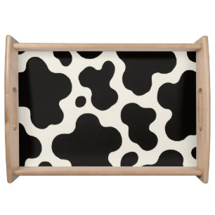 Western Charm Rodeo Season Fun Cow Print Classic Serving Tray