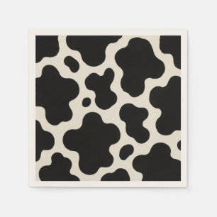Western Charm Rodeo Season Fun Cow Print Napkins