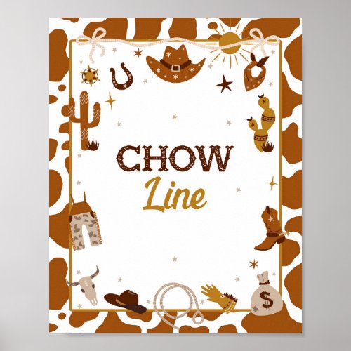 Western Chow Line Sign