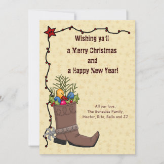 Western Christmas Card