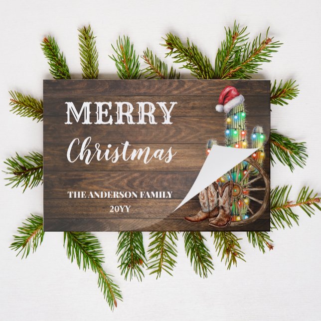 Western Christmas Country Party Paper Placemat (Creator Uploaded)