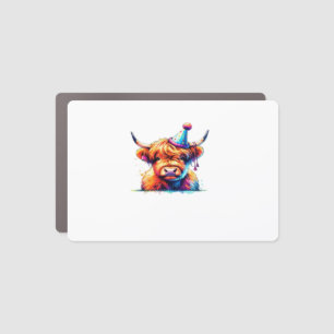 Western Christmas Cow Essential T-Shirt Car Magnet