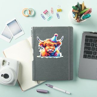 Western Christmas Cow Essential T-Shirt Sticker
