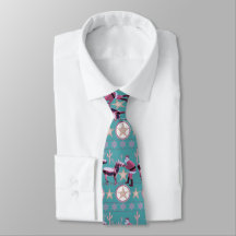 Western Christmas Donkey Reindeer Neck Tie