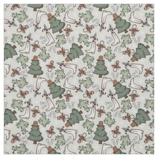 Western Christmas  Fabric