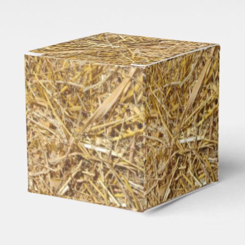 Western Christmas Party Favor Or Gift Box Hay Bale