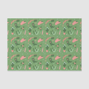 Western Christmas Tissue Paper