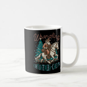 Western Christmas Wrangling Christmas Cheer Cowboy Coffee Mug