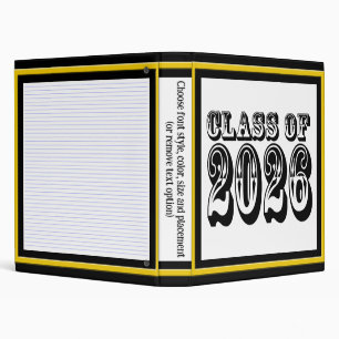 Western Class of 2026 Graduation 3 Ring Binder