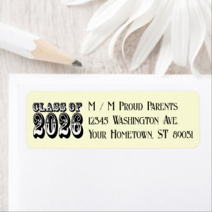 Western Class of 2026 Graduation Label