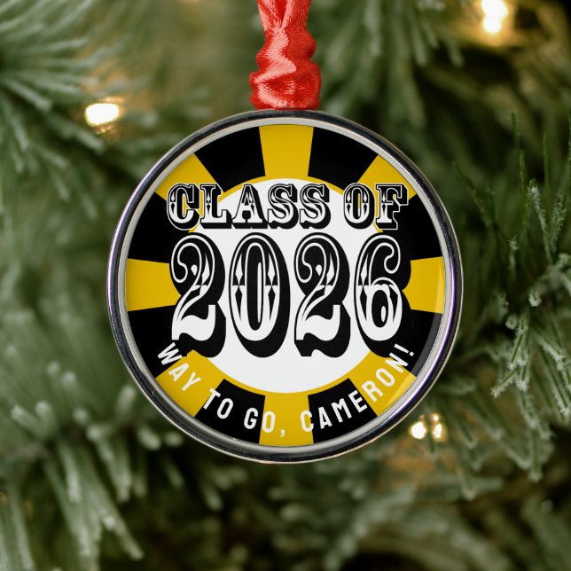 Western Class of 2026 Graduation Metal Ornament (Tree)