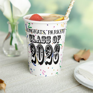 Western Class of 2026 Graduation Paper Cups
