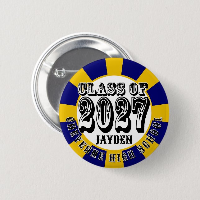 Western Class of 2027 Graduation Button (Front & Back)