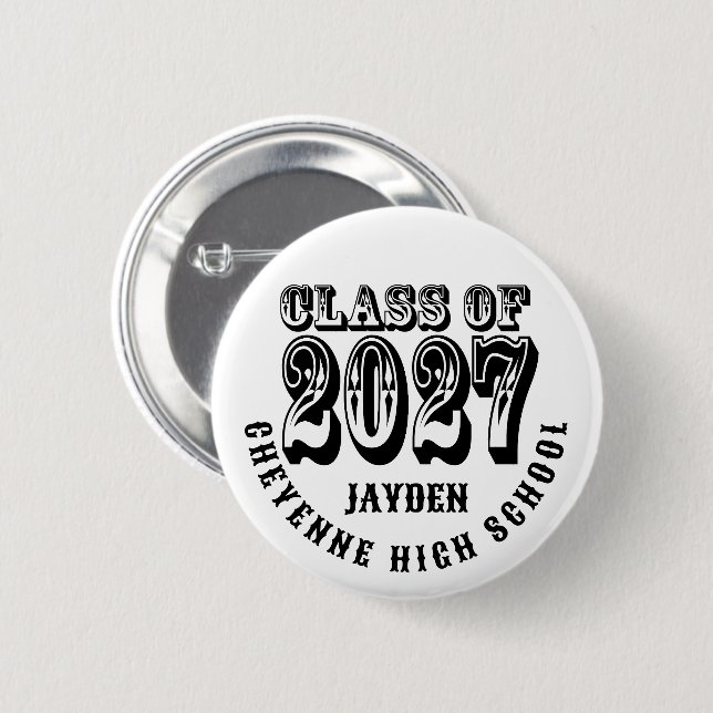 Western Class of 2027 Graduation Button (Front & Back)