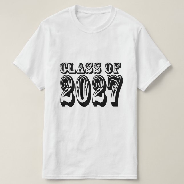 Western Class of 2027 Graduation T-Shirt (Design Front)