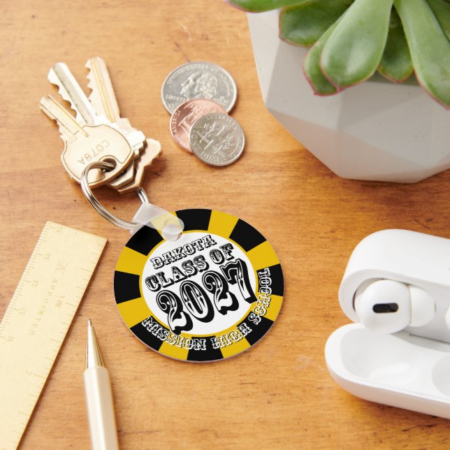 Western Class of 2027 Photo Graduation Keychain (Desk)