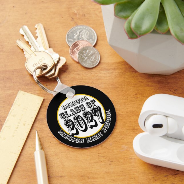 Western Class of 2027 Photo Graduation Keychain (Desk)