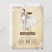 Western Country 15th Birthday Quinceañera Magnetic Invitation (Front)