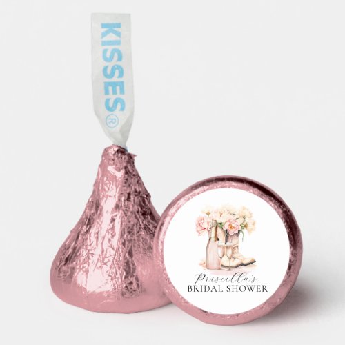 Western Country Boots Bubbly Pink BRIDAL SHOWER Hersheys Kisses